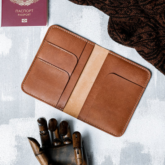 Leather Passport Wallet Exc.