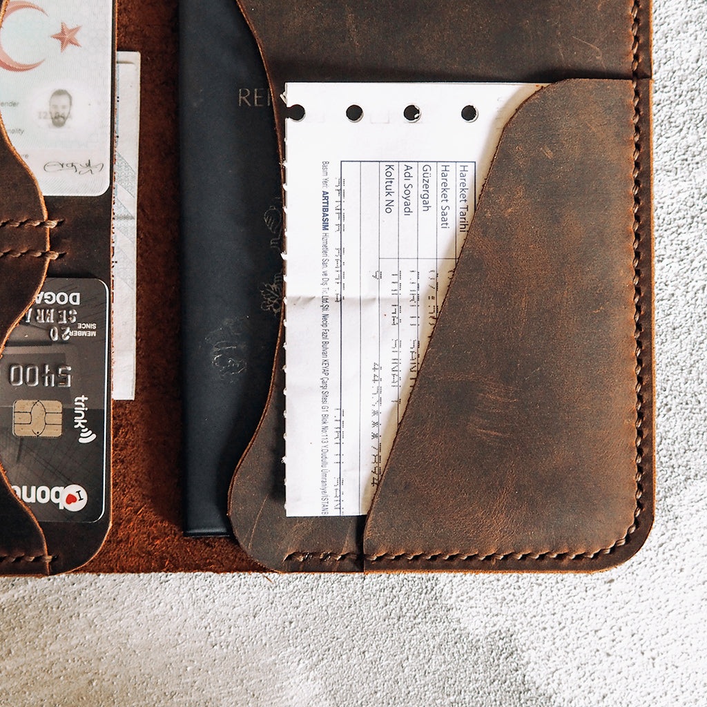 Leather Passport Wallet ANTARES