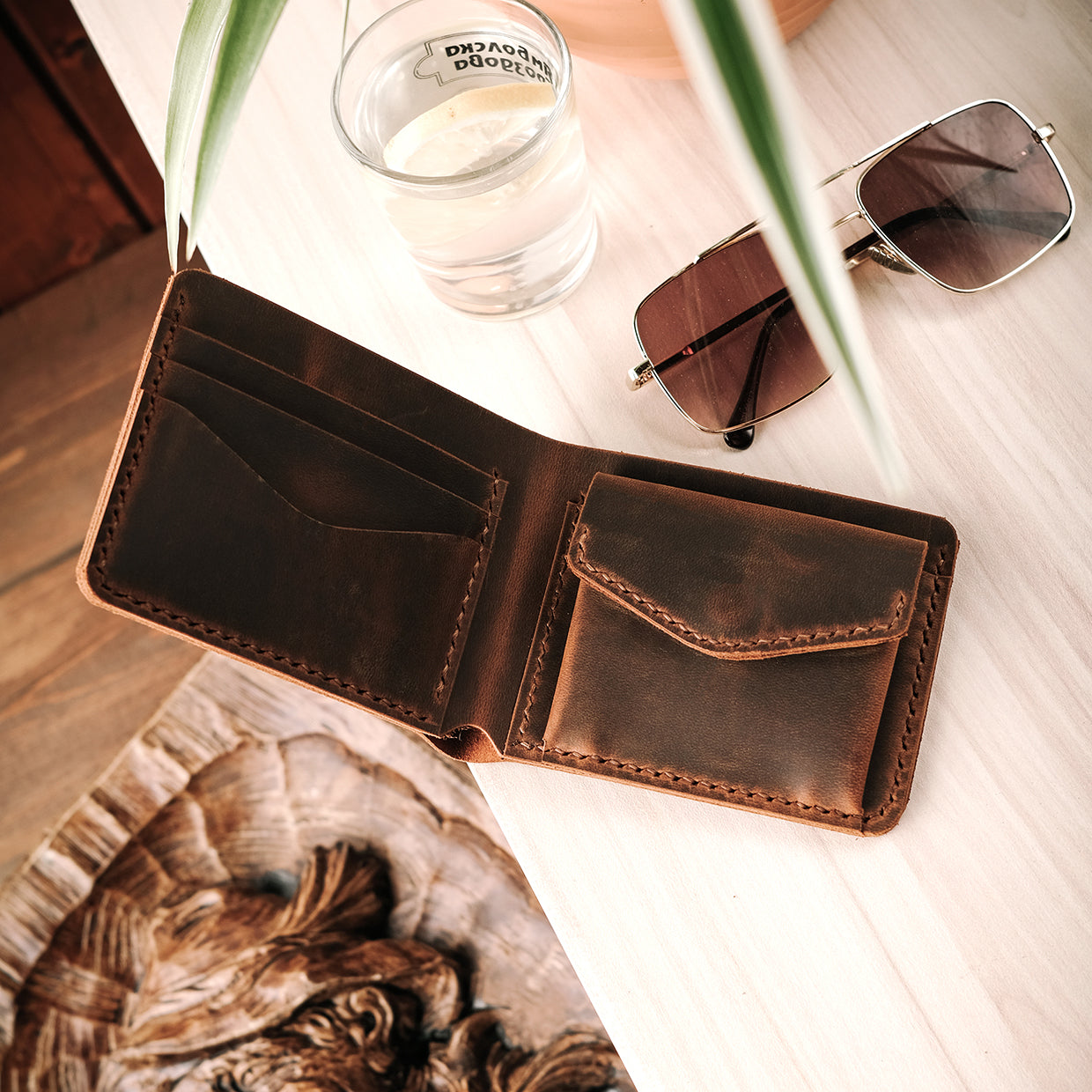 Leather Bifold Wallet - RIO