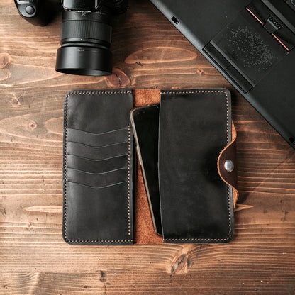 Leather Vertical Wallet