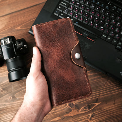 Leather Vertical Wallet