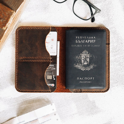 Leather Passport Wallet ANTARES