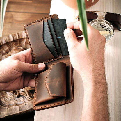 Leather Bifold Wallet - RIO