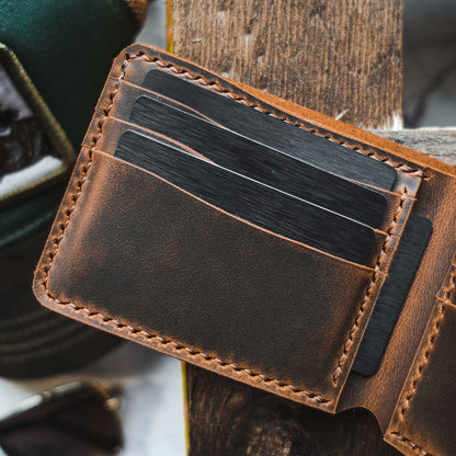 Leather Bifold Wallet - FREY