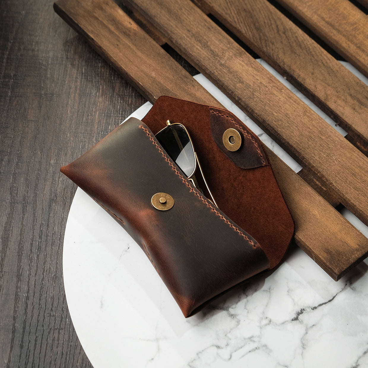 Leather Glasses Case