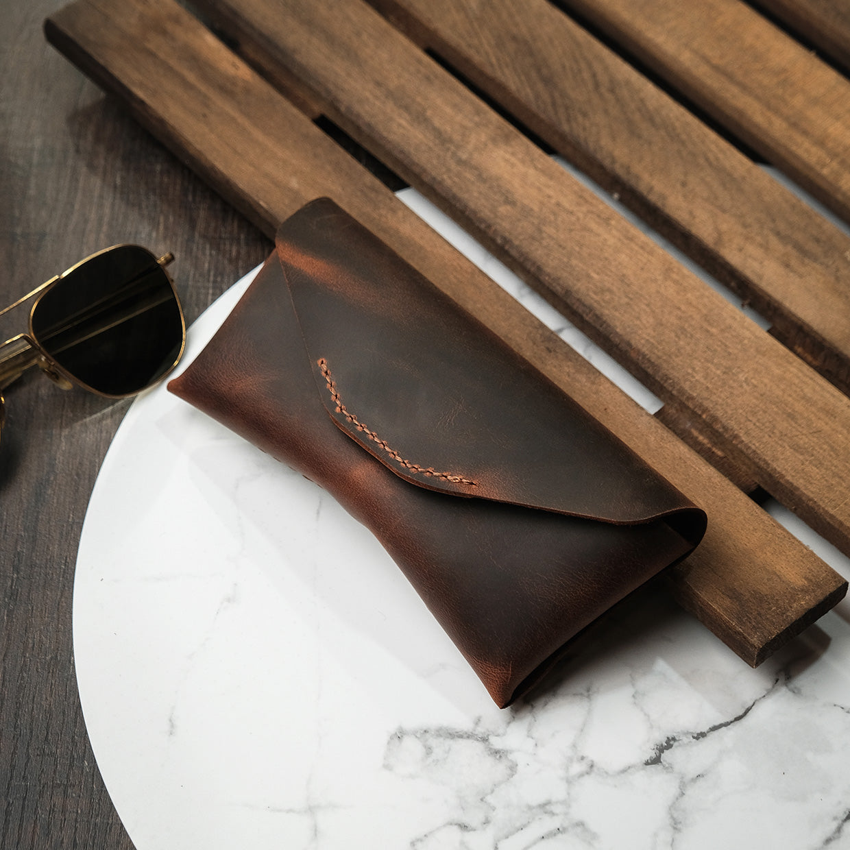 Leather Glasses Case