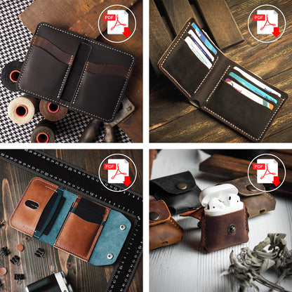 Leather Wallet PDF Pattern Pack