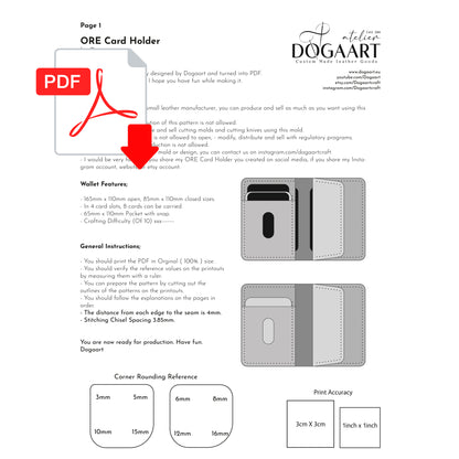 PDF Pattern Card Holder ORE